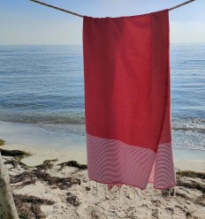 100% Cotton Fouta Beach Towel, Meera Stripes