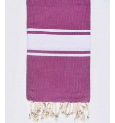 Beach Towel color pink chewing gum - FOUTA TUNISIA