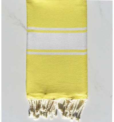 Flat lemon yellow fouta Fouta Tunisia - 1