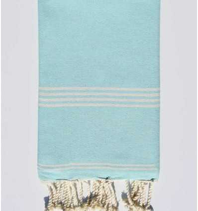 Beach towel Mykonos azure Fouta Tunisia - 1