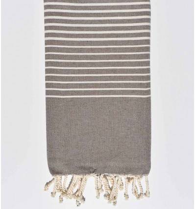 Beach Towel Portofino Taupe Fouta Tunisia - 1