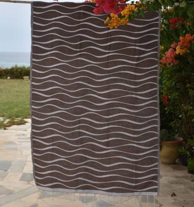 Hawaii Brown Beach Towel Fouta Tunisia - 1