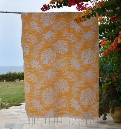 Yellow Amazon Beach Towel Fouta Tunisia - 1