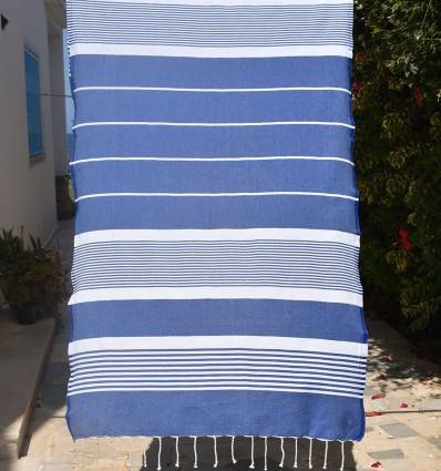 Beach Towel Arthur Blue Fouta Tunisia - 1