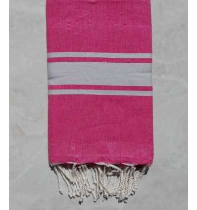 Fouta Plate rose dragée 