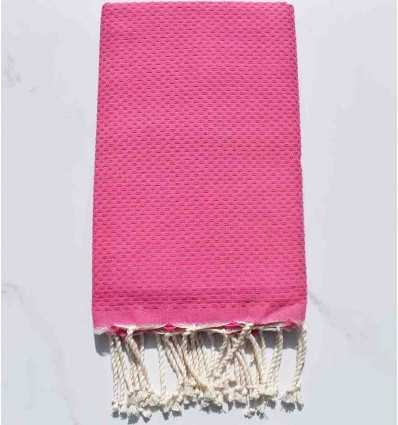 Beach Towel color pink chewing gum - FOUTA TUNISIA
